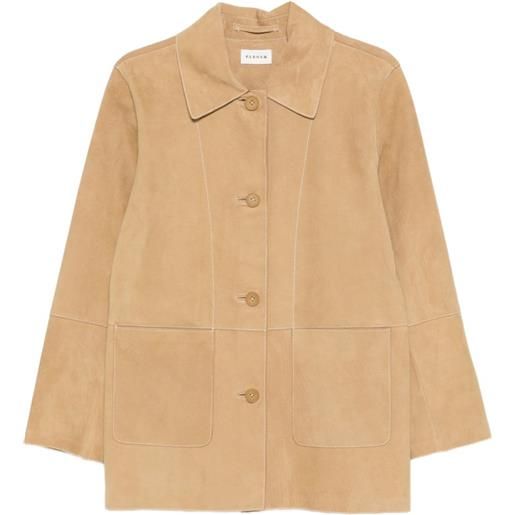 P.A.R.O.S.H. cappotto minuetto con inserti - toni neutri