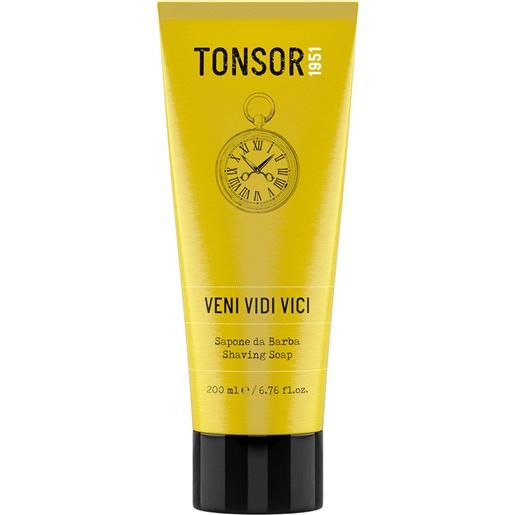 TONSOR1951 rasatura e cura della barba veni vidi vici sapone da barba 200ml - schiuma per rasatura