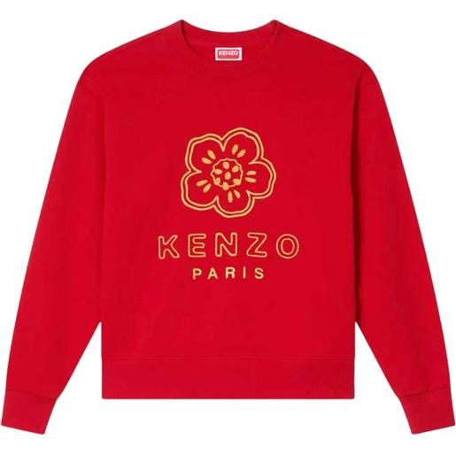 Kenzo felpa con ricamo - rosso