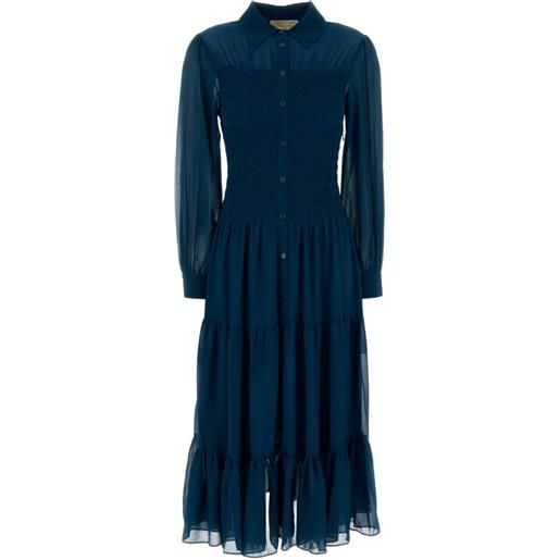 Michael Michael Kors abito in georgette - blu