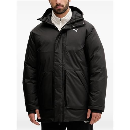 PUMA giacca con cappuccio e logo - nero