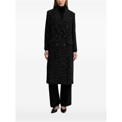 Sisley cappotto doppiopetto - nero