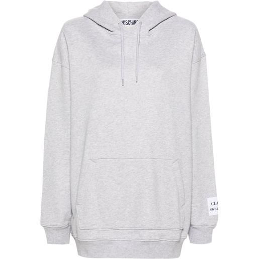Moschino felpa con cappuccio - grigio