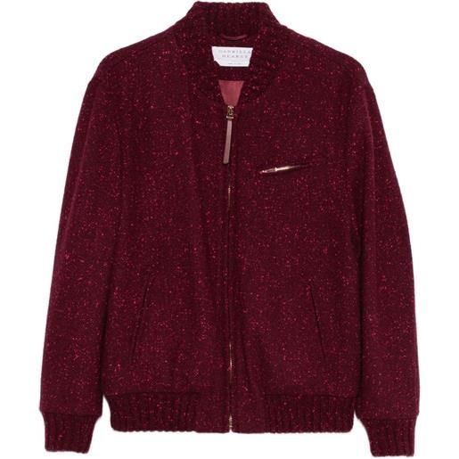 Gabriela Hearst winslow zip bomber jacket - rosso