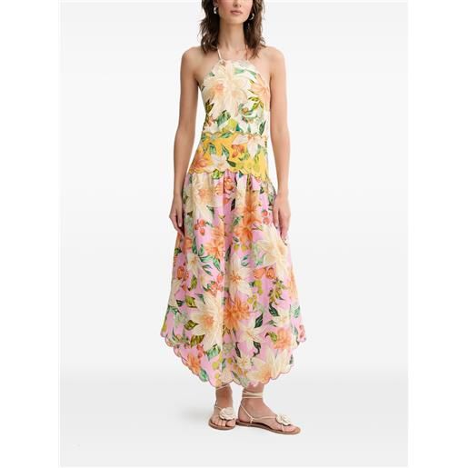 FARM Rio guaragarden floral-print maxi dress - rosa