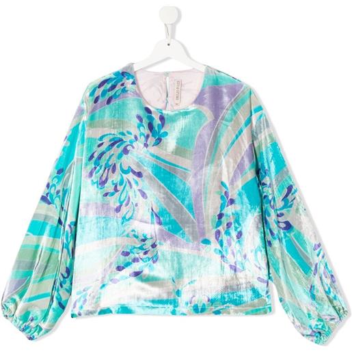 PUCCI Junior blusa con stampa astratta