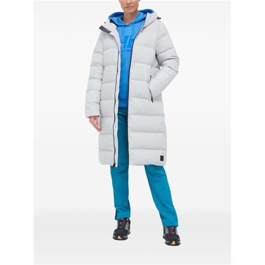 JACK WOLFSKIN cappotto imbottito con cappuccio - grigio