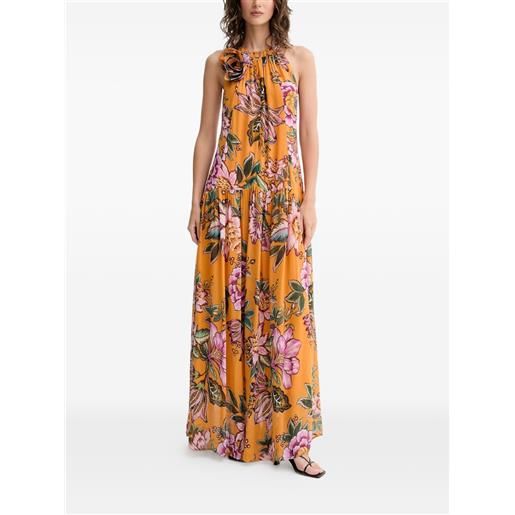 FARM Rio abito lungo wonderful bouquet - arancione