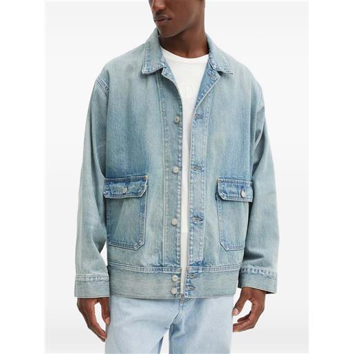 Levi's giacca denim con tasche applicate - blu