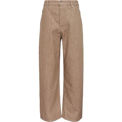 Jil Sander jeans a gamba ampia - toni neutri