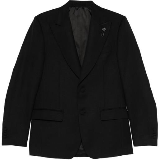 Lardini giacca con revers a lancia - nero
