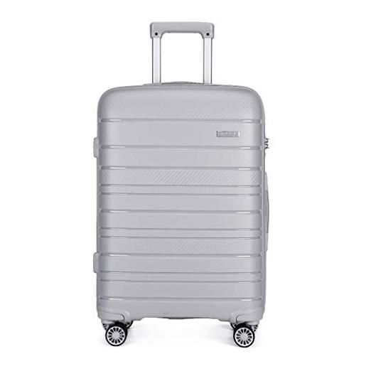 Kono Valigia Cabina 55 Cm ABS Leggera Con 4 Ruote, 37L - Marina Militare