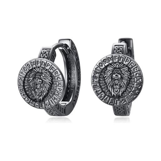 Classique Rond Marcassite Grandes Créoles Earrings IN 925 Argent Sterling