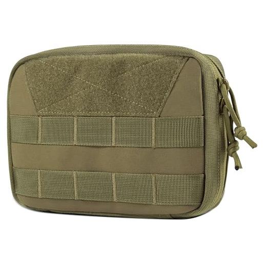 IDOGEAR Molle Dump Pouch Tattico Borsa Roll-up Sacchetti Coulisse Mag Sacchetti Pieghevoli per Battaglia Cintura Maglia Utility Escursionismo Marsupio (Black