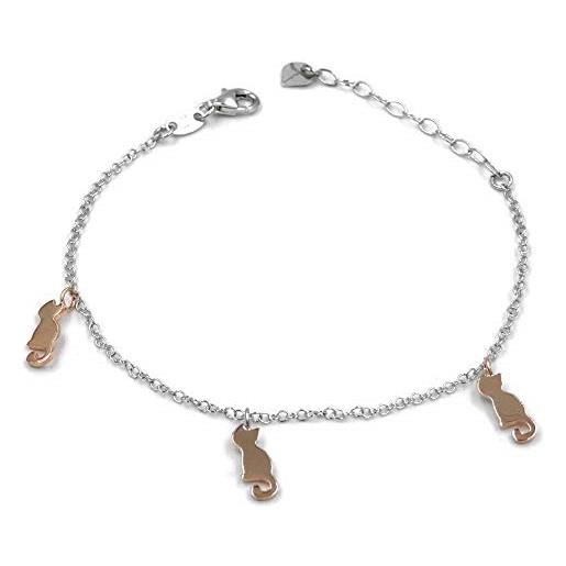 Bracciale Regolabile In Argento 925 Con Gatto Nero E Nota Musicale – Gioiello Ipoallergenico Per Amanti Della Musica E Dei Felini