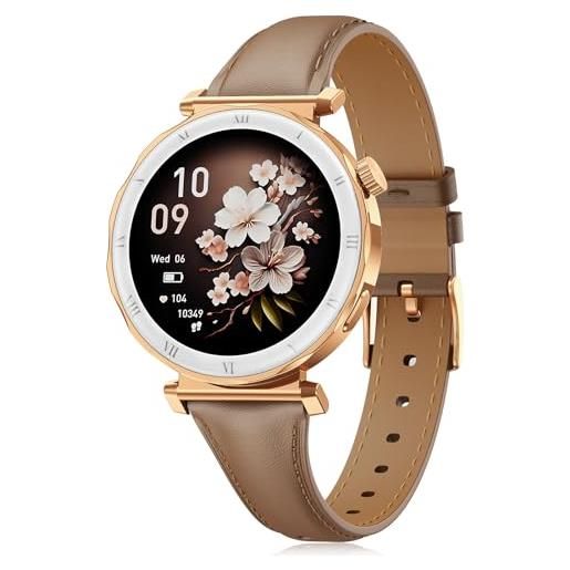smartwatch da donna, contapassi, orologio IP68, impermeabile, fitness tracker con 123 modalità sportive, orologio fitness da donna con cardiofrequenzimetro SpO2, monitoraggio del sonno, controllo