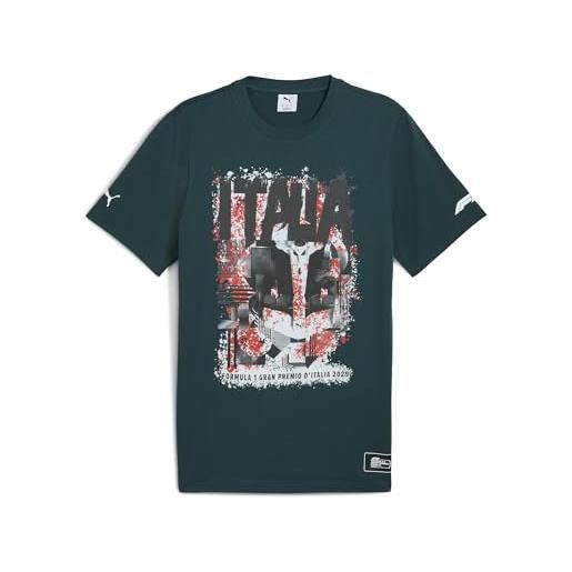 PUMA t-shirt f1® italia unisex xl, green terrain