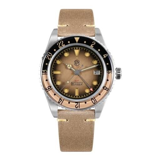 FINNIAN CADISEN Orologio Automatico Uomo Meccanico 38MM Vetro