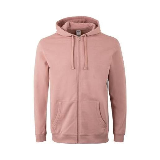 Mukua sf270u - felpa unisex con cerniera e cappuccio, colore crimson, taglia s, cremisi, s