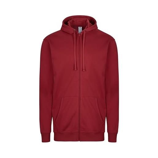 Mukua sf270u felpa unisex con zip e cappuccio, colore pale rosa, taglia l, rosa pallido, l