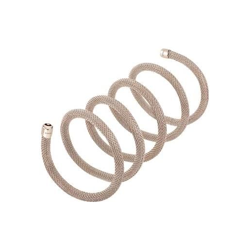 BRACCIALE TENNIS ORO ROSA 18kt. DIAMANTI E RUBINI NATURALI BIRMANI
