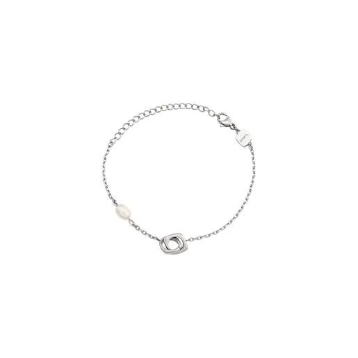 Breil Collezione B WIRED Bracciale Donna In Acciaio Colorato (Oro IP) | Tre Sottili Catene Con Elemento Doppio Centrale - 4