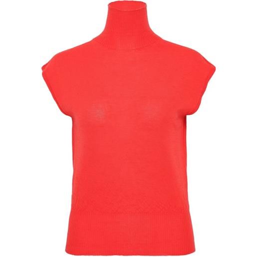 Rick Owens blusa leggera in cashmere - rosso