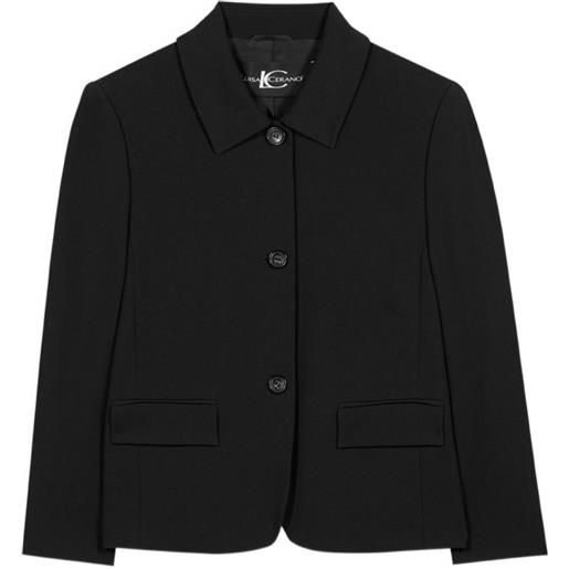 Luisa Cerano button techno blazer - nero