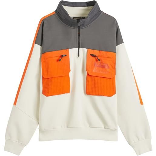 Napapijri felpa con design color-block - toni neutri