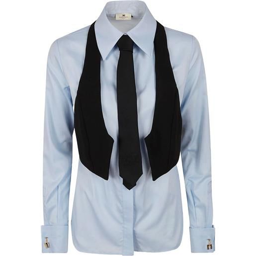 Elisabetta Franchi camicia a strati - blu