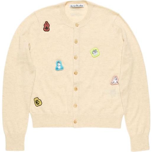 Acne Studios cardigan con applicazioni - toni neutri