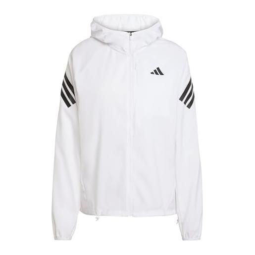 adidas femme adi365 running iconic hooded jacket, black, xxl