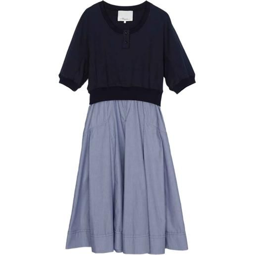3.1 Phillip Lim abito con bottoni - blu