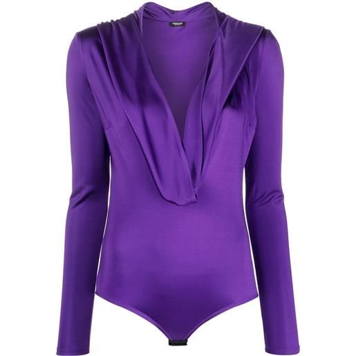 Versace body con cappuccio - viola