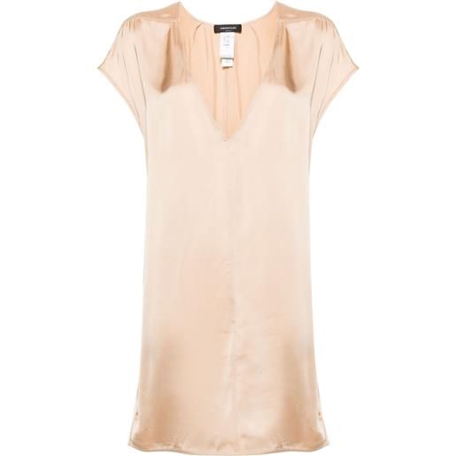 Fabiana Filippi tunica con perline - rosa