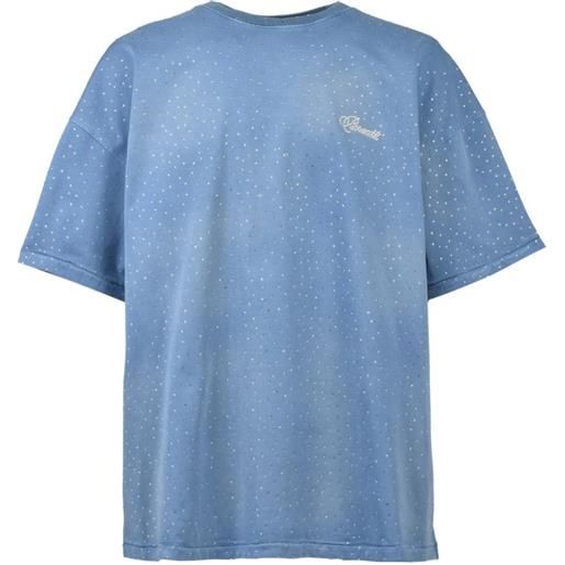 BREATH t-shirt con decorazione - blu