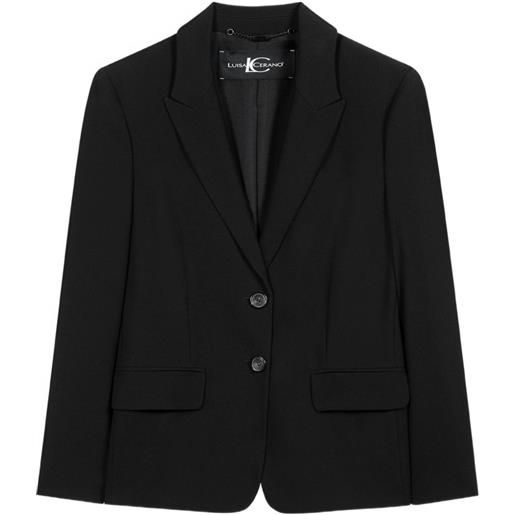 Luisa Cerano button blazer - nero
