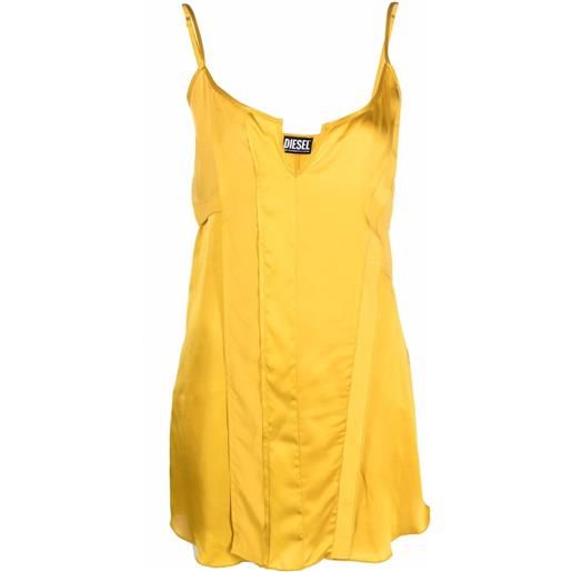 Diesel abito con pannelli a contrasto - giallo