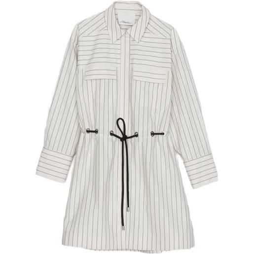 3.1 Phillip Lim abito corto a righe - toni neutri