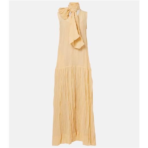 Plan C abito lungo in misto cotone