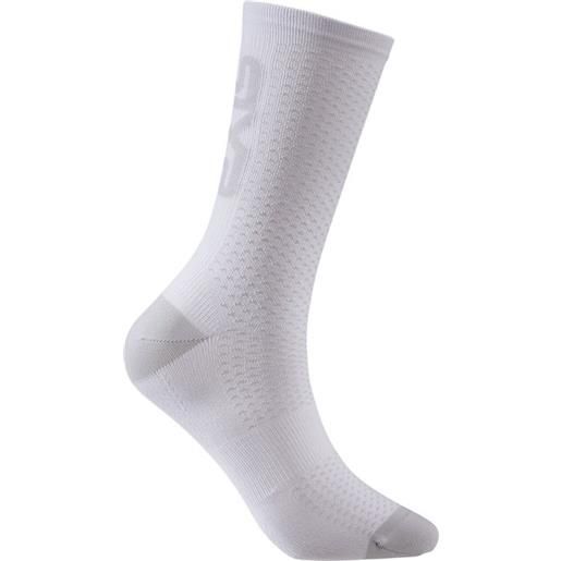 SIXS calza short logo v2 bianco argento SIXS