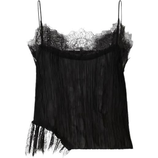 Pinko top Pinko tic tac in tulle e pizzo