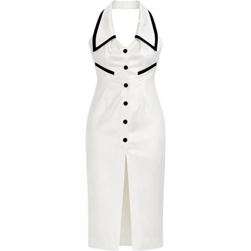 BABYLON abito midi halter in tessuto tecnico  eureka