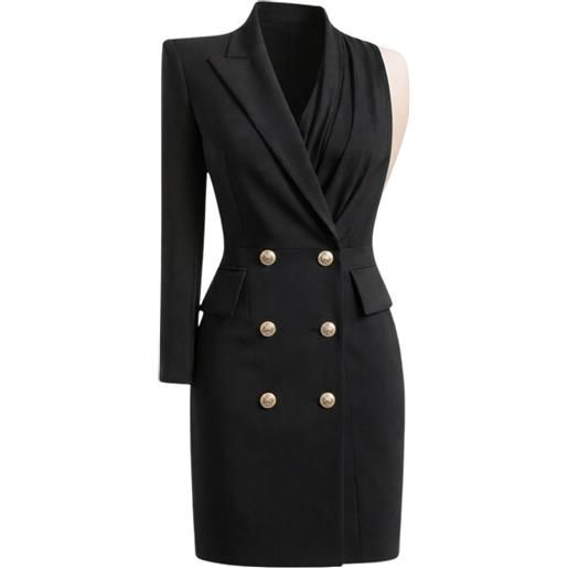 Babylon  abito blazer asimmetrico monospalla
