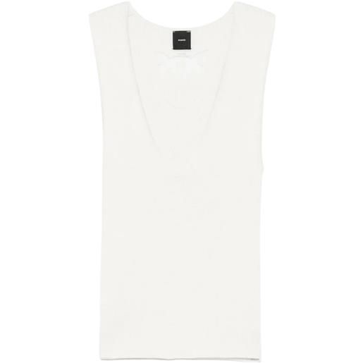 Pinko top agner con scollo a v