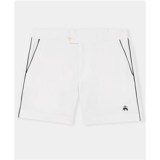 Brooks Brothers shorts tennis in cotone bianco
