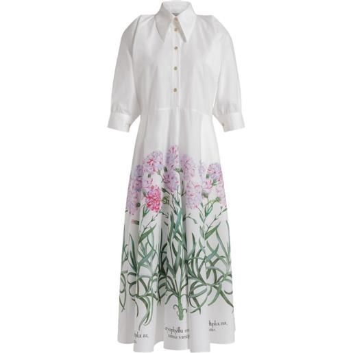 Alberta Ferretti chemisier a fiori - bianco