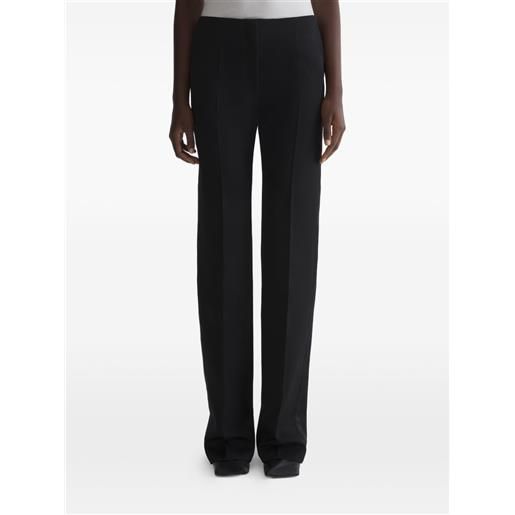 Mugler pantaloni con banda laterale - nero