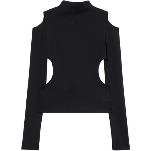 Off-White maglione con dettaglio cut-out - nero