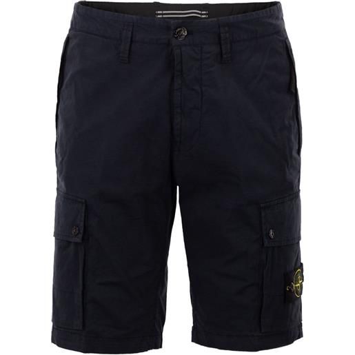Stone Island bermuda con zip - blu